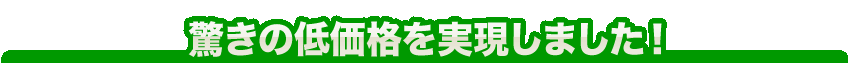 他店と比べて下さい！地域最安値を実現しました！